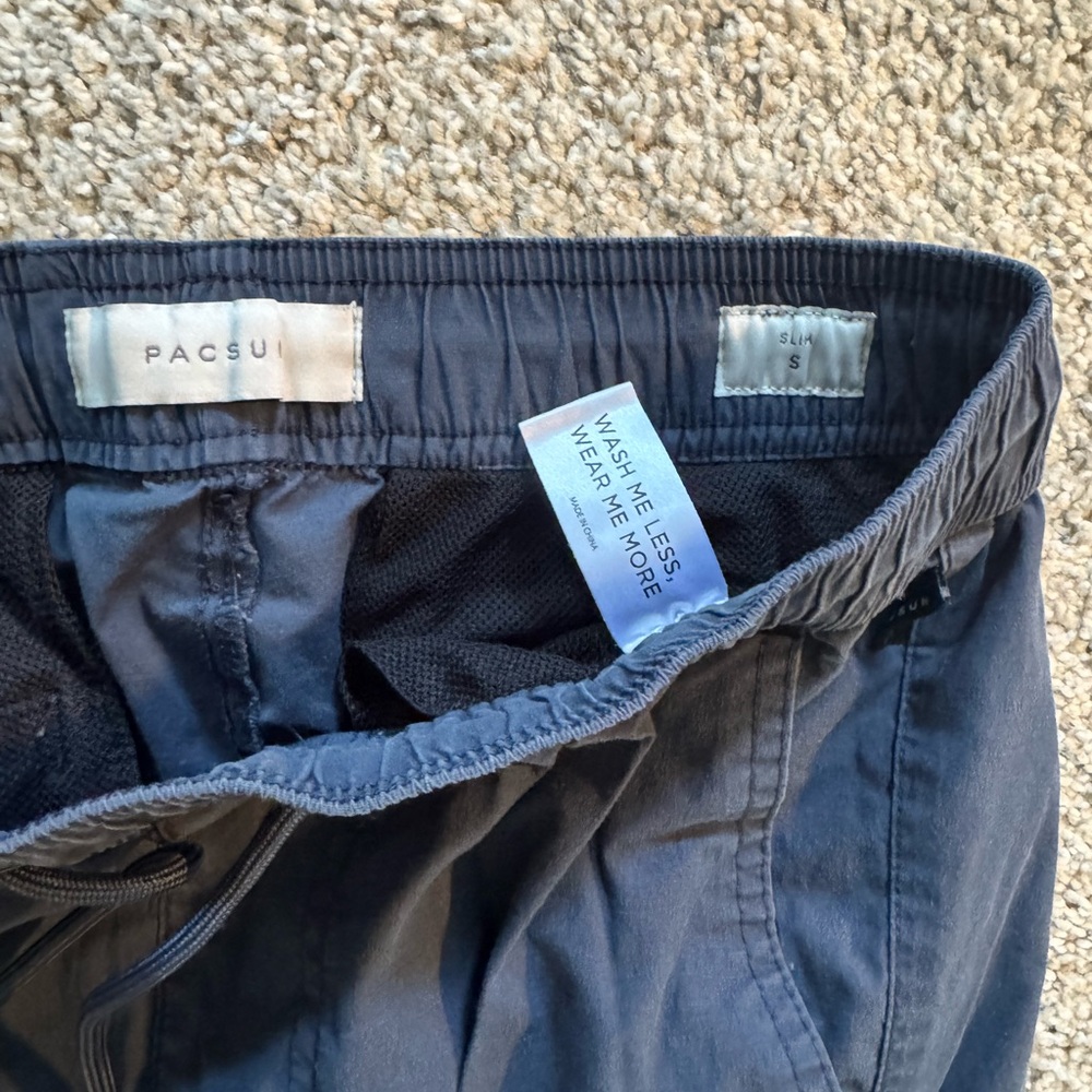 PacSun Blue Cargo Pants slim Relaxed Fit - Picture 2 of 3